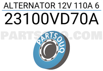 MAXPART 23100VD70A ALTERNATOR 12V 110A 6