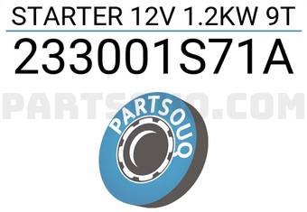 MAXPART 233001S71A STARTER 12V 1.2KW 9T