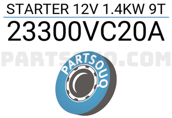 MAXPART 23300VC20A STARTER 12V 1.4KW 9T