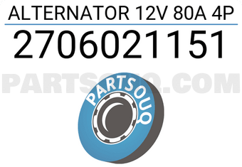 MAXPART 2706021151 ALTERNATOR 12V 80A 4P