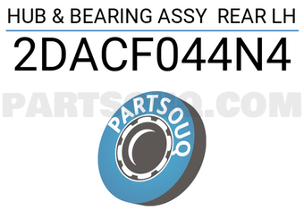 MAXPART 2DACF044N4 HUB & BEARING ASSY REAR LH