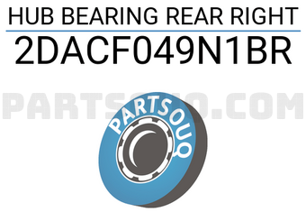 MAXPART 2DACF049N1BR HUB BEARING REAR RIGHT