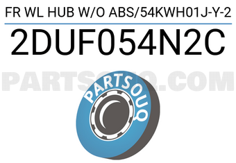 MAXPART 2DUF054N2C FR WL HUB W/O ABS/54KWH01J-Y-2
