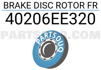 MAXPART 40206EE320 BRAKE DISC ROTOR FR