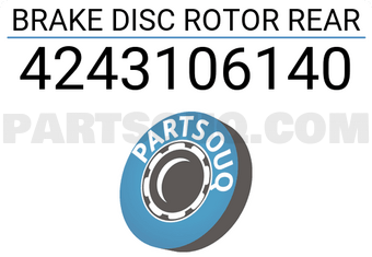 MAXPART 4243106140 BRAKE DISC ROTOR REAR