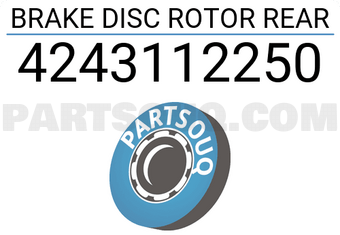 MAXPART 4243112250 BRAKE DISC ROTOR REAR
