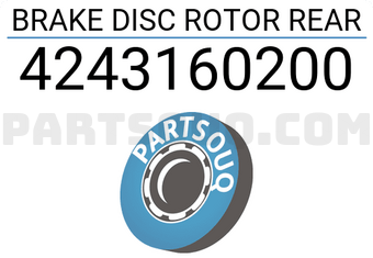 MAXPART 4243160200 BRAKE DISC ROTOR REAR