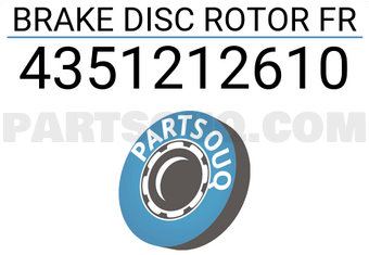 MAXPART 4351212610 BRAKE DISC ROTOR FR