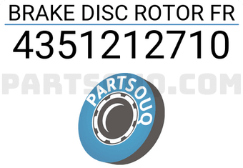 MAXPART 4351212710 BRAKE DISC ROTOR FR