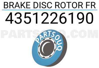 MAXPART 4351226190 BRAKE DISC ROTOR FR