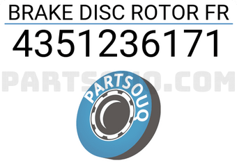 MAXPART 4351236171 BRAKE DISC ROTOR FR