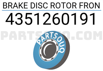 MAXPART 4351260191 BRAKE DISC ROTOR FRON