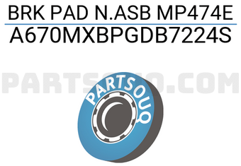 MAXPART A670MXBPGDB7224S BRK PAD N.ASB MP474E