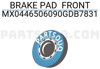 MAXPART MX0446506090GDB7831 BRAKE PAD FRONT