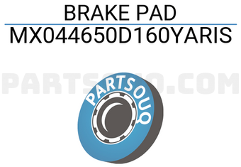 MAXPART MX044650D160YARIS BRAKE PAD