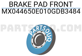 MAXPART MX044650E010GDB3484 BRAKE PAD FRONT