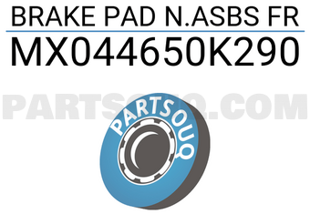 MAXPART MX044650K290 BRAKE PAD N.ASBS FR