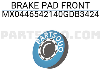 MAXPART MX0446542140GDB3424 BRAKE PAD FRONT