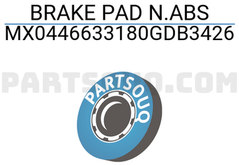 MAXPART MX0446633180GDB3426 BRAKE PAD N.ABS