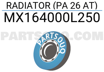 MAXPART MX164000L250 RADIATOR (PA 26 AT)