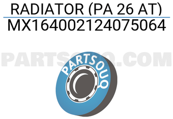 MAXPART MX164002124075064 RADIATOR (PA 26 AT)