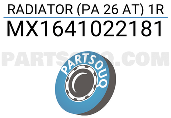 MAXPART MX1641022181 RADIATOR (PA 26 AT) 1R