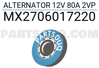 MAXPART MX2706017220 ALTERNATOR 12V 80A 2VP