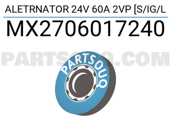 MAXPART MX2706017240 ALETRNATOR 24V 60A 2VP [S/IG/L