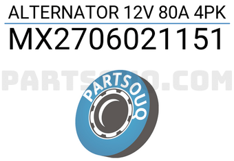 MAXPART MX2706021151 ALTERNATOR 12V 80A 4PK