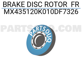 MAXPART MX435120K010DF7326 BRAKE DISC ROTOR FR