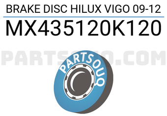 MAXPART MX435120K120 BRAKE DISC HILUX VIGO 09-12