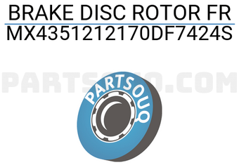 MAXPART MX4351212170DF7424S BRAKE DISC ROTOR FR