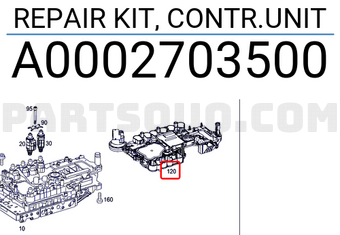 MERCEDES A0002703500 REPAIR KIT, CONTR.UNIT
