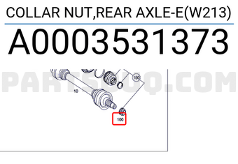 MERCEDES A0003531373 COLLAR NUT,REAR AXLE-E(W213)