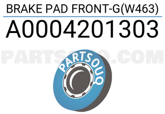 MERCEDES A0004201303 BRAKE PAD FRONT-G(W463)