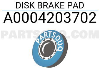 MERCEDES A0004203702 DISK BRAKE PAD