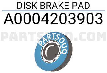 MERCEDES A0004203903 DISK BRAKE PAD