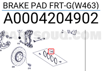 MERCEDES A0004204902 BRAKE PAD FRT-G(W463)