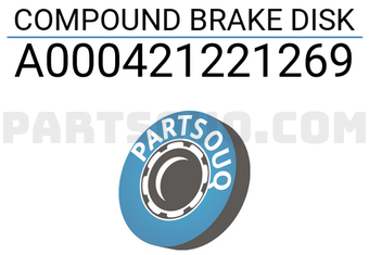 MERCEDES A000421221269 COMPOUND BRAKE DISK