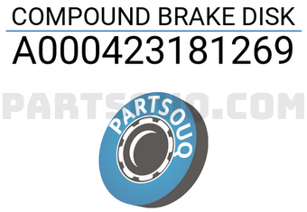 MERCEDES A000423181269 COMPOUND BRAKE DISK