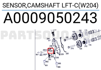 MERCEDES A0009050243 SENSOR,CAMSHAFT LFT-C(W204)