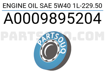 MERCEDES A0009895204 ENGINE OIL SAE 5W40 1L-229.50