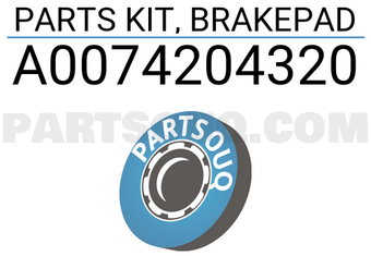 MERCEDES A0074204320 PARTS KIT, BRAKEPAD