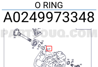 MERCEDES A0249973348 O RING