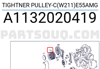 MERCEDES A1132020419 TIGHTNER PULLEY-C(W211)E55AMG