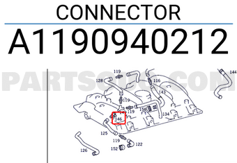 MERCEDES A1190940212 CONNECTOR