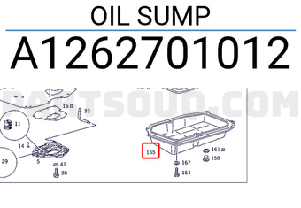 MERCEDES A1262701012 OIL SUMP
