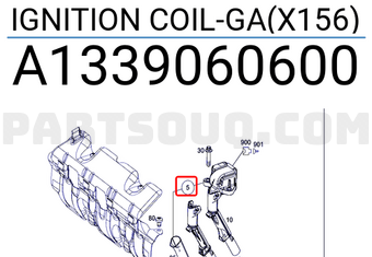 MERCEDES A1339060600 IGNITION COIL-GA(X156)