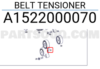 MERCEDES A1522000070 BELT TENSIONER
