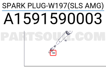 MERCEDES A1591590003 SPARK PLUG-W197(SLS AMG)